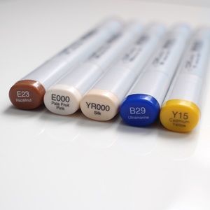 5-Pack Nearly New Copic Markers